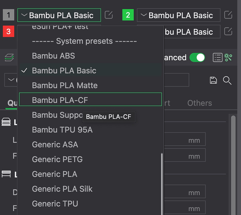 PLA-CF not available as an option - Bambu Lab Software - Bambu Lab ...