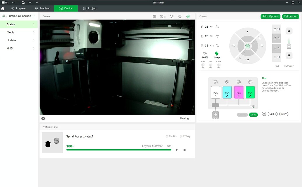 Printing Progress Stuck @ 100% - Bambu Studio - Bambu Lab Community Forum
