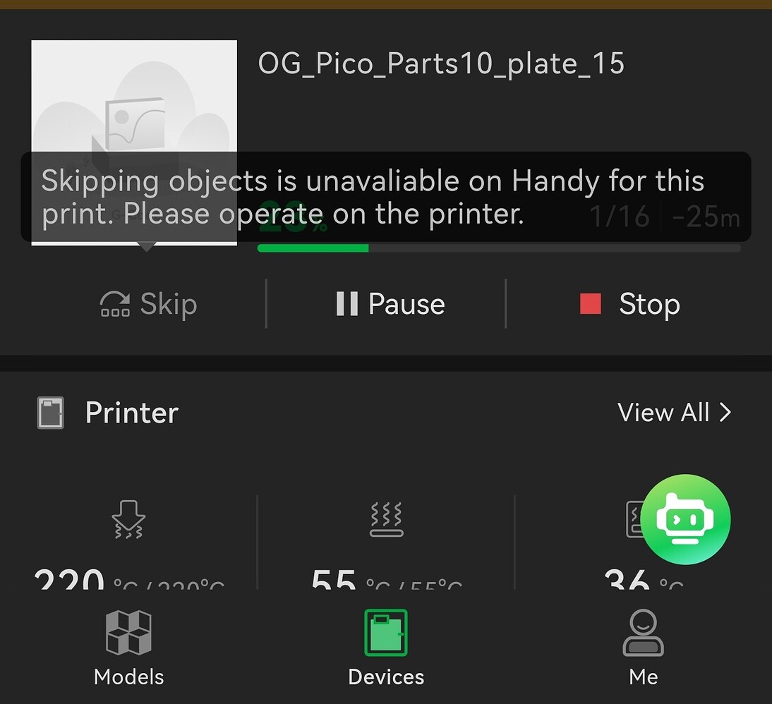 Skip function in phone app - General Discussions - Bambu Lab Community ...
