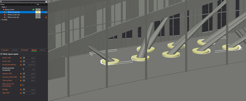 Different support interface material for different parts - Bambu Studio ...