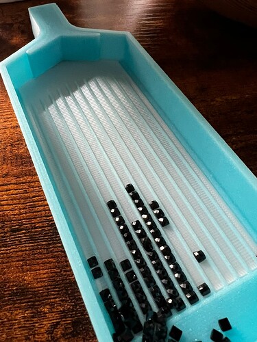 diamonds in tray