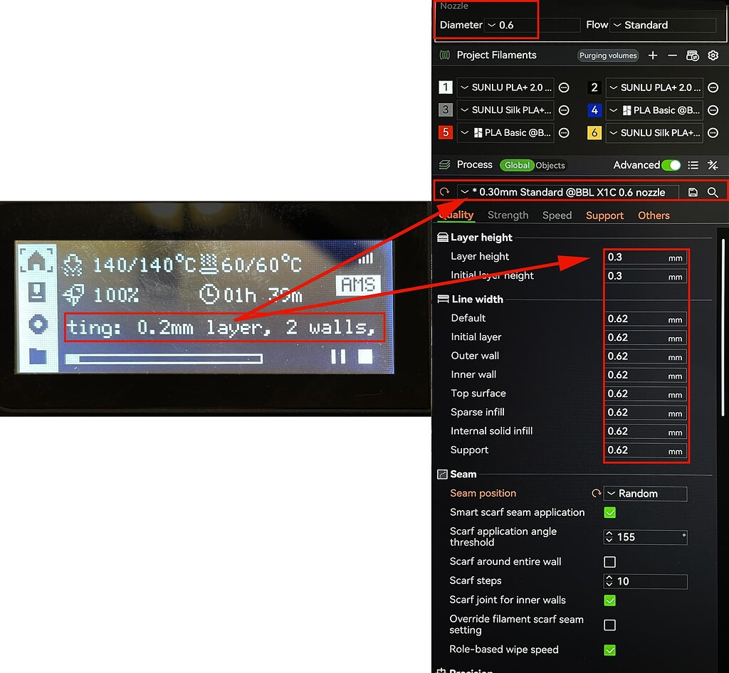 Why are layer heights different from preview and P1S monitor? - General ...