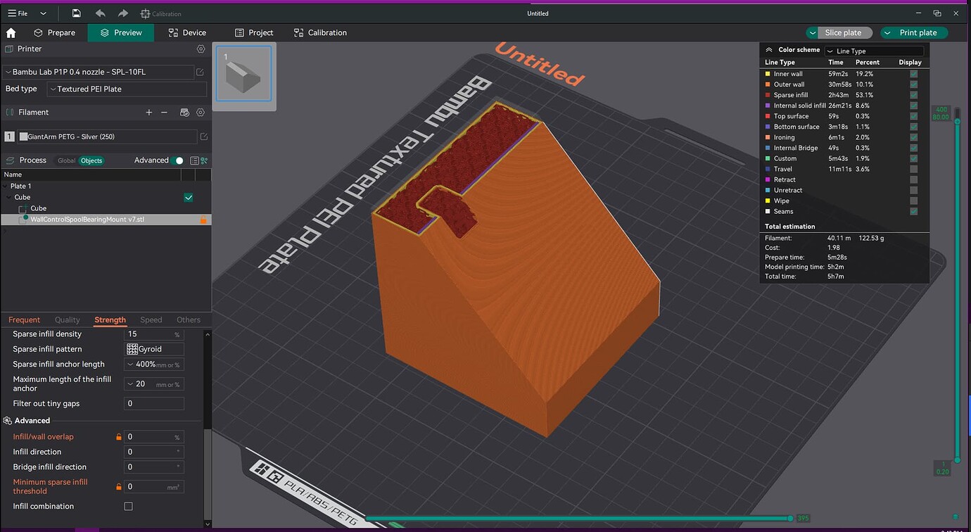 Modifier question: How to expose infill on sloped top surface? - Bambu ...