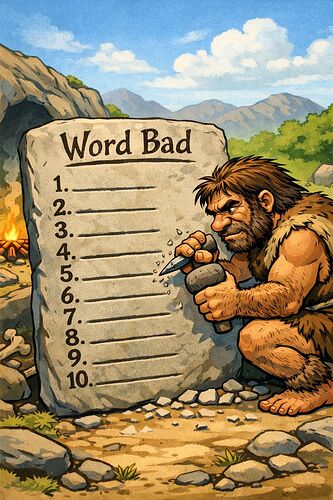 word bad