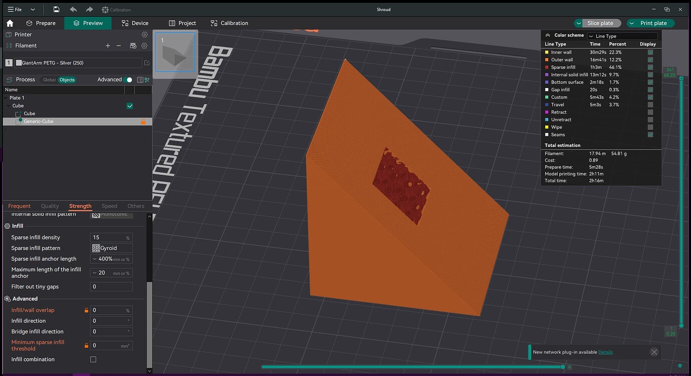 Modifier question: How to expose infill on sloped top surface? - Bambu ...