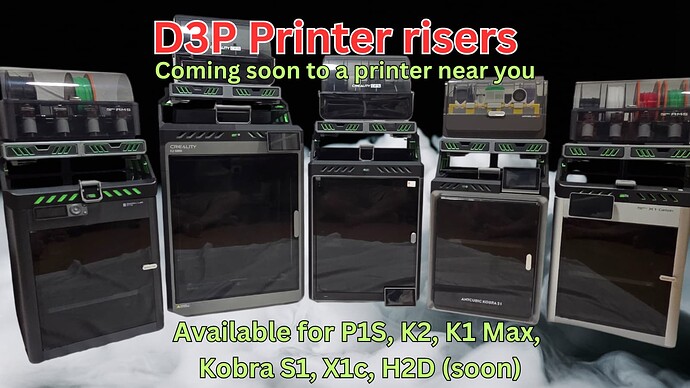 D3P Printer risers