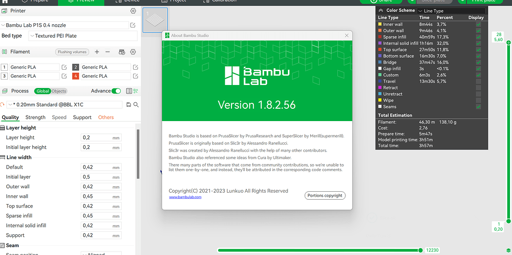 BambuStudio using more filament after upgrade - Bambu Studio - Bambu ...