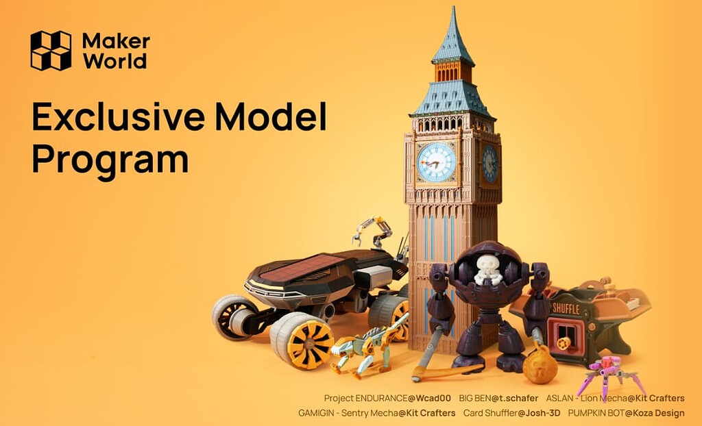 MakerWorld Exclusive & commercial license - MakerWorld - Bambu Lab ...