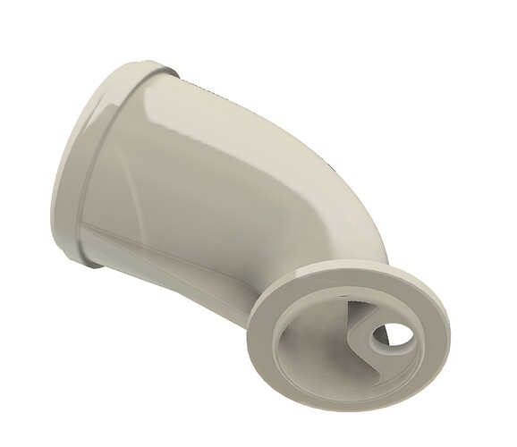 Walnut blaster adapter for Volvo diesel engine intake II