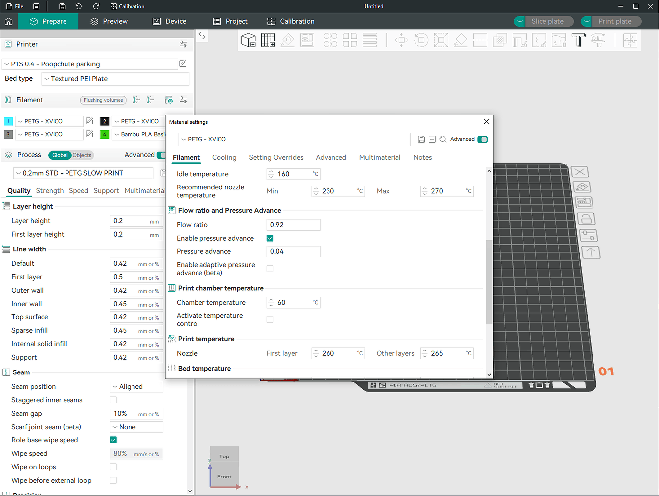 Filemant Tab Filament settings: which is what? - General Discussions - Bambu Lab ...