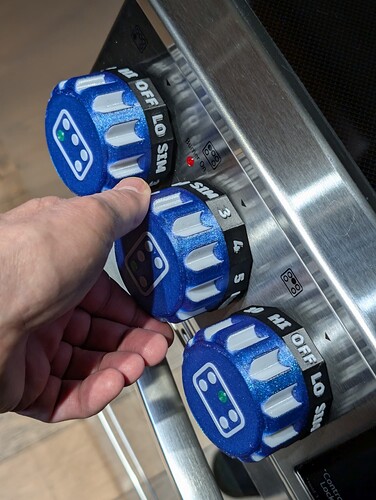 LG knobs left side
