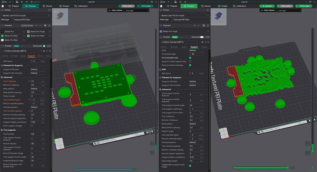 Manually add normal & tree supports same model - Bambu Lab Software ...