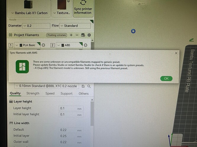 error message