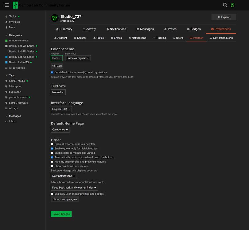 Dark theme mode please? - MakerWorld - Bambu Lab Community Forum