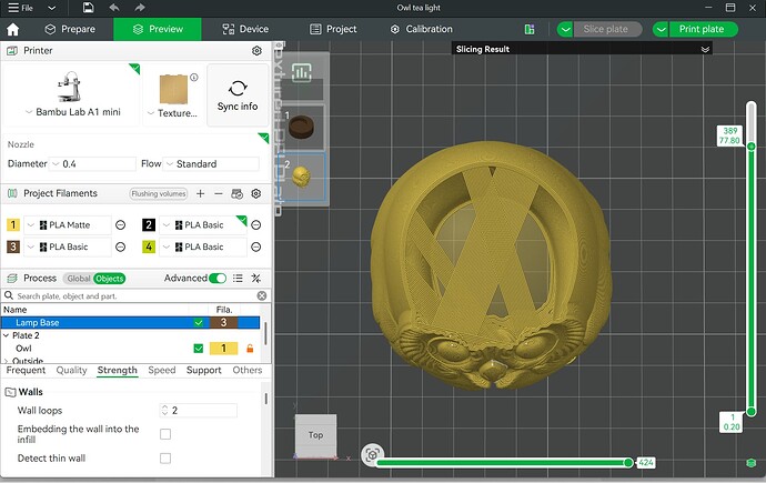 Owl lamp screenshot