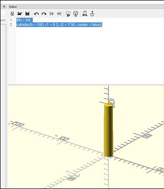 OpenSCAD Shaft