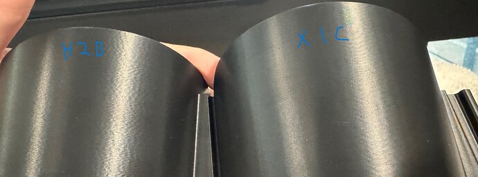 H2D Vs X1C ringing