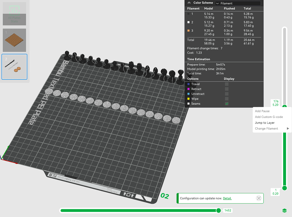 Pause at layer when Print Sequence "by object" - Bambu Lab Software ...