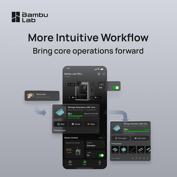 Bambu Handy Update: Next-Gen UI, Smarter Controls, and Filament ...