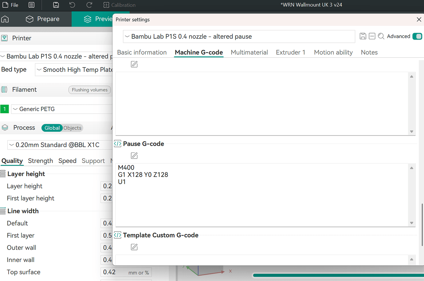 How to change the default pause settings? - Troubleshooting - Bambu Lab ...