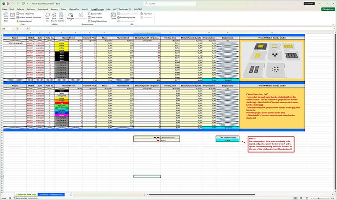 00-Excel spreadsheet - 3D printing costs