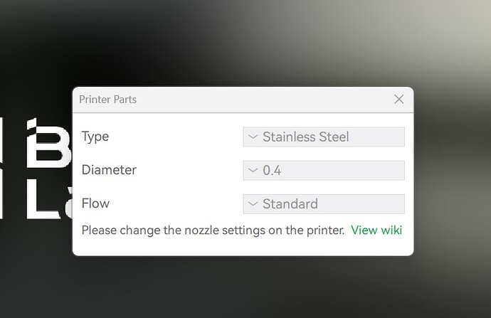 Nozzle Selection