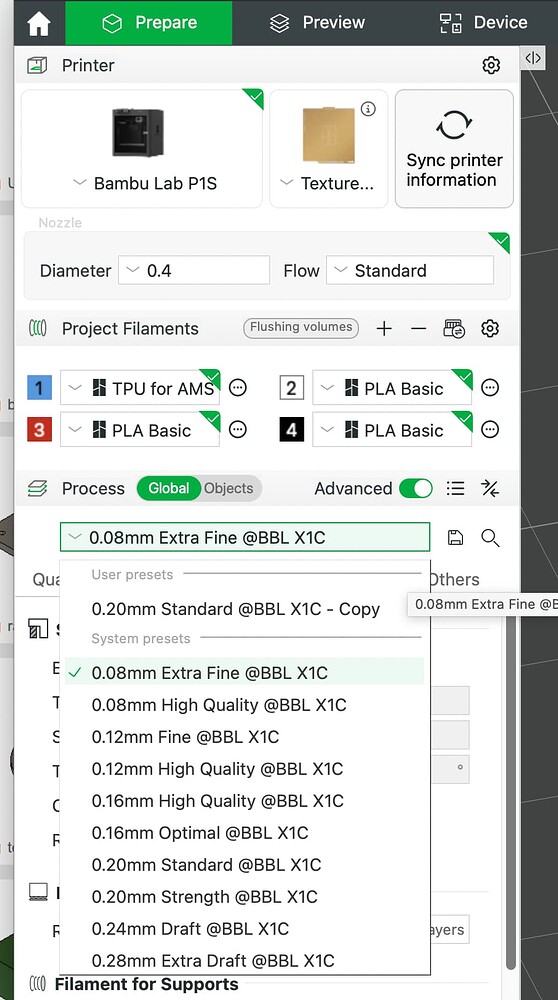 Process Presets say X1C but I have a P1S - General Discussions - Bambu ...