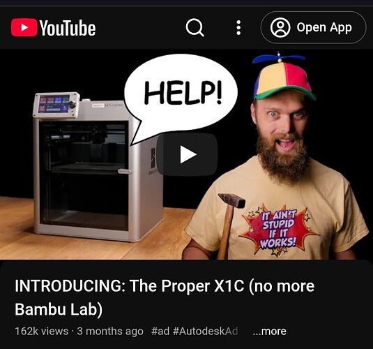 the proper x1c