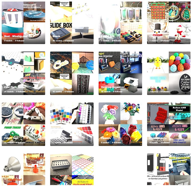 New MakerWorld.com Collections Page - Hard to read - MakerWorld General ...
