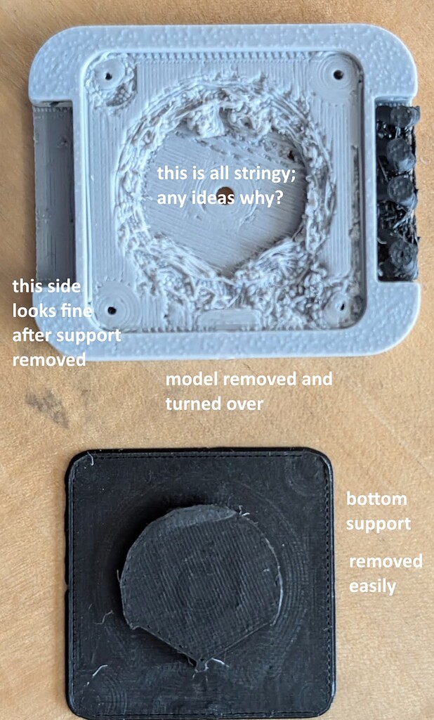 PETG HF model with PLA supports has PETG stringiness at support ...