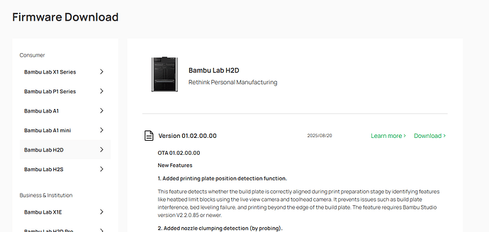 Download latest firmware - Page 10 - Bambu Lab H2 Series - Bambu Lab ...
