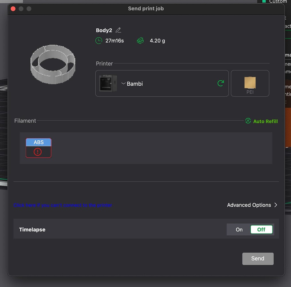 Filament cant be selected - General Discussions - Bambu Lab Community Forum