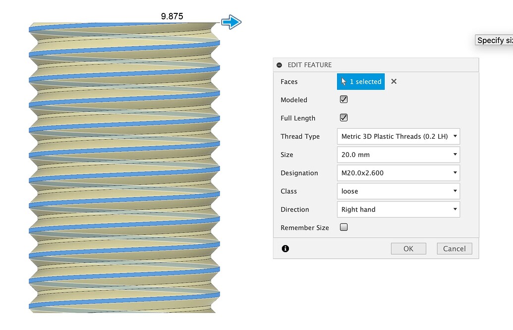 3D Printing Thread Definition for Fusion Thread Tool - Community ...