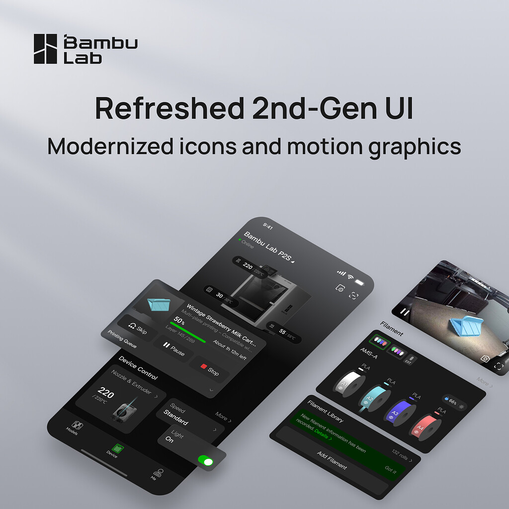 Bambu Handy Update: Next-Gen UI, Smarter Controls, and Filament ...