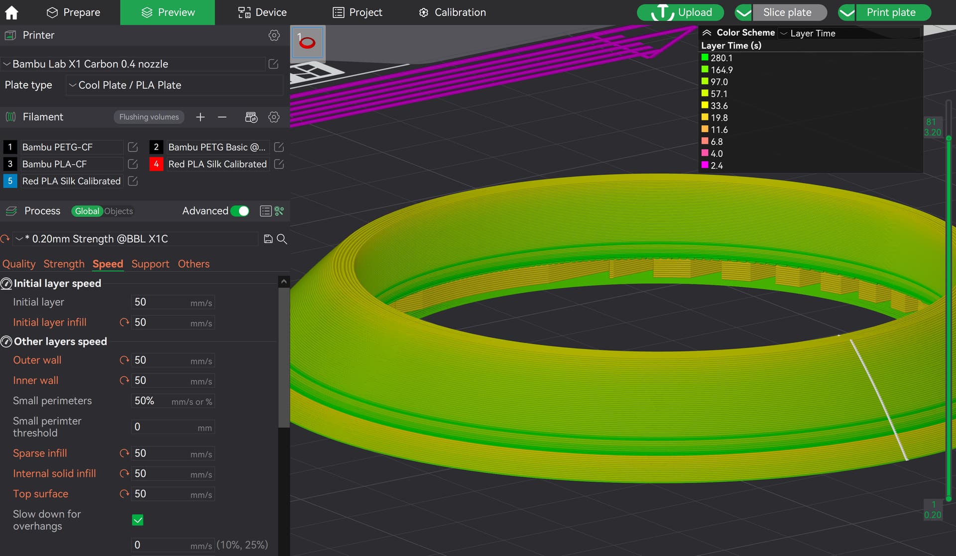 Support interface layer messing up outerwall - Bambu Lab X1-Carbon ...
