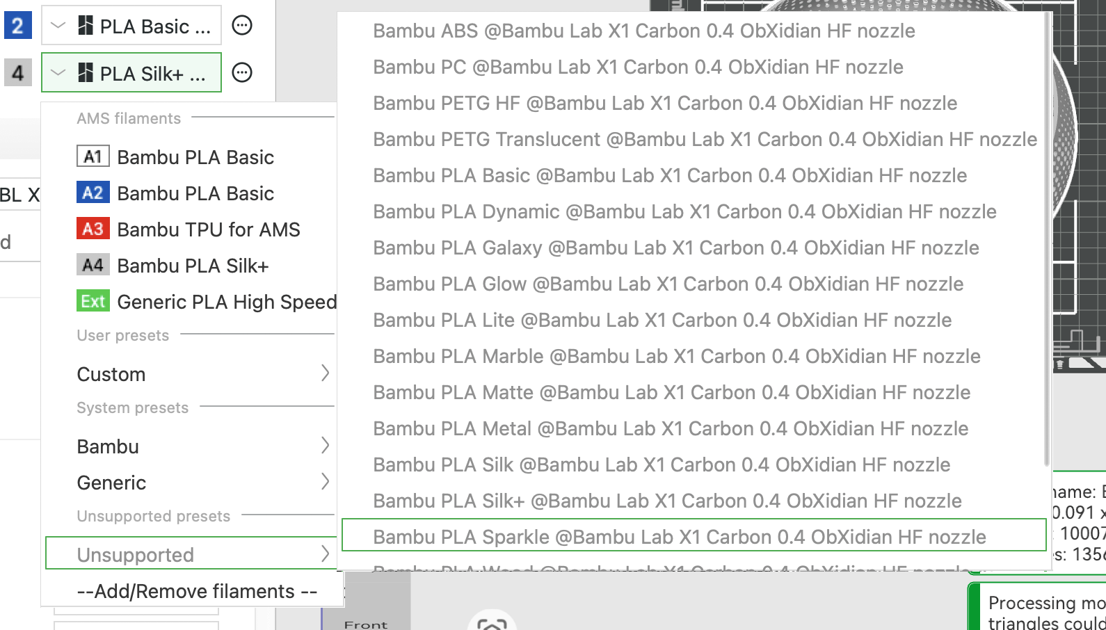 r/BambuLab - how can I use the E3D ObXidian high flow .4 nozzle Config file from Bambu Lab.|750x427.35849056603774