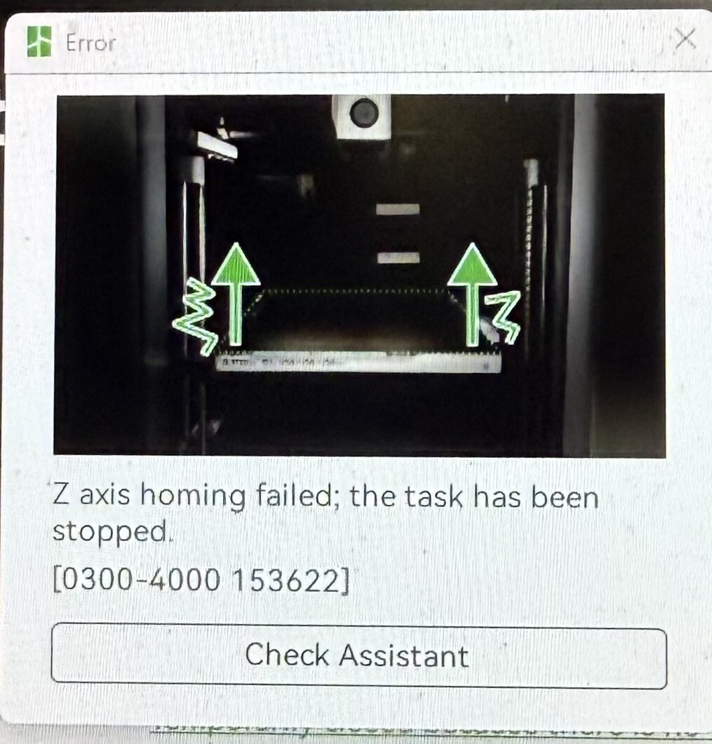 ぽむページ Z-Axis Homing Failed - Troubleshooting - Bambu Lab Community Forum